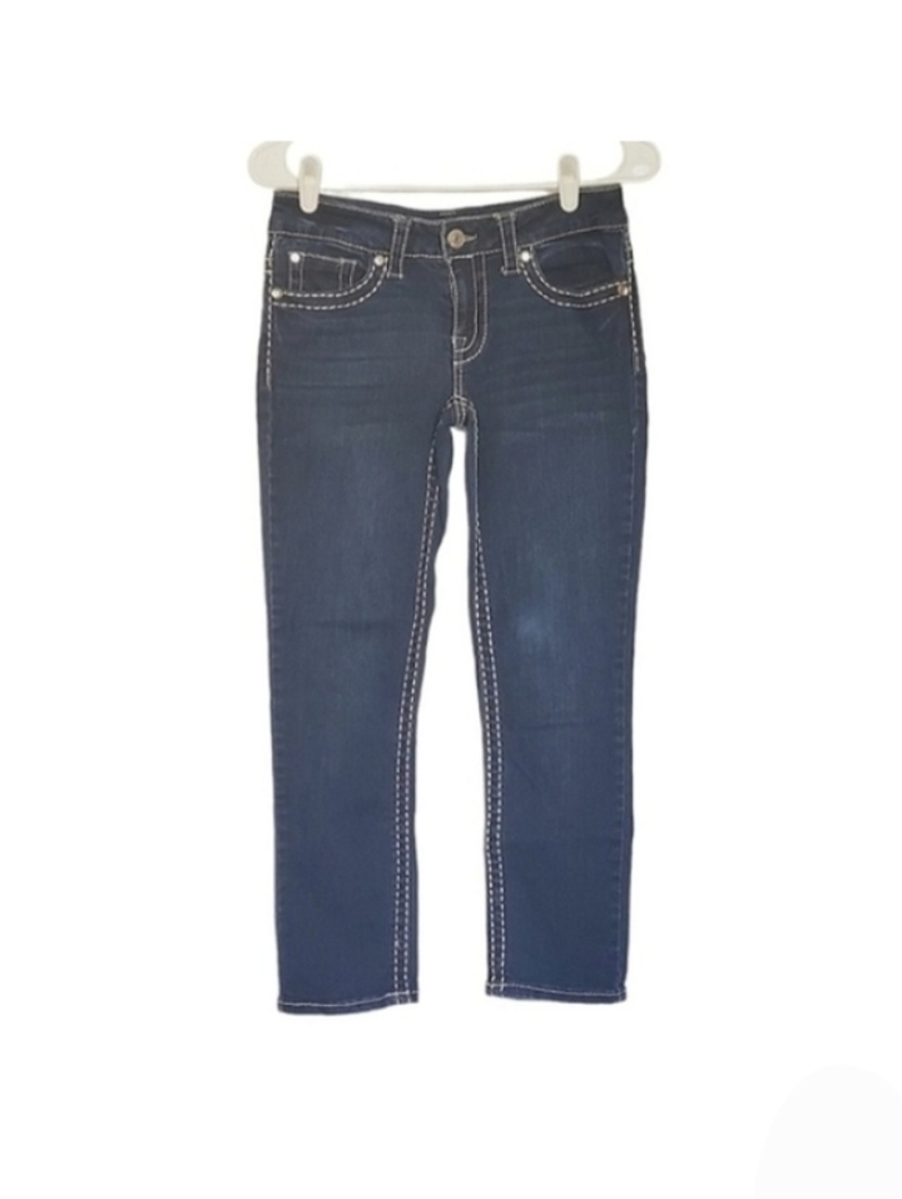 2519 * Knox Rose Crop Skinny Jeans Dark Wash Denim Size 4